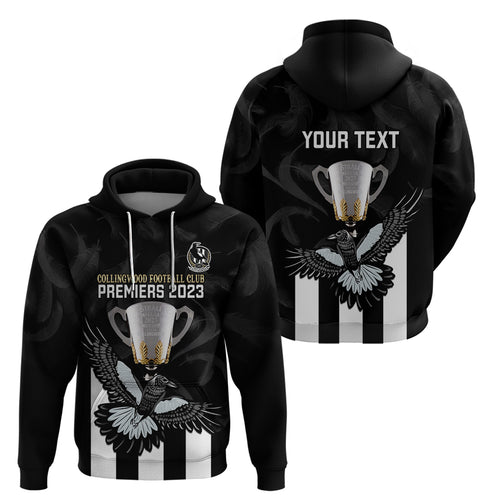 personalised-afl-collingwood-hoodie-magpies-premiers-2023-with-trophy-proud