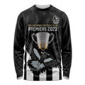personalised-afl-collingwood-long-sleeve-shirt-magpies-premiers-2023-with-trophy-proud