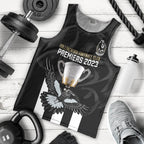 personalised-afl-collingwood-men-tank-top-magpies-premiers-2023-with-trophy-proud