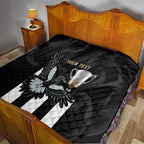 Personalised AFL Collingwood Quilt Magpies Premiers 2023 With Trophy Proud LT14