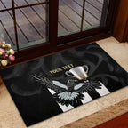 Personalised AFL Collingwood Rubber Doormat Magpies Premiers 2023 With Trophy Proud LT14