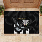 Personalised AFL Collingwood Rubber Doormat Magpies Premiers 2023 With Trophy Proud LT14