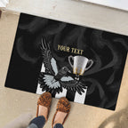 Personalised AFL Collingwood Rubber Doormat Magpies Premiers 2023 With Trophy Proud LT14