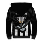 personalised-afl-collingwood-sherpa-hoodie-magpies-premiers-2023-with-trophy-proud