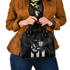 Personalised AFL Collingwood Shoulder Handbag Magpies Premiers 2023 With Trophy Proud LT14