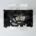 Personalised AFL Collingwood Tablecloth Magpies Premiers 2023 With Trophy Proud LT14