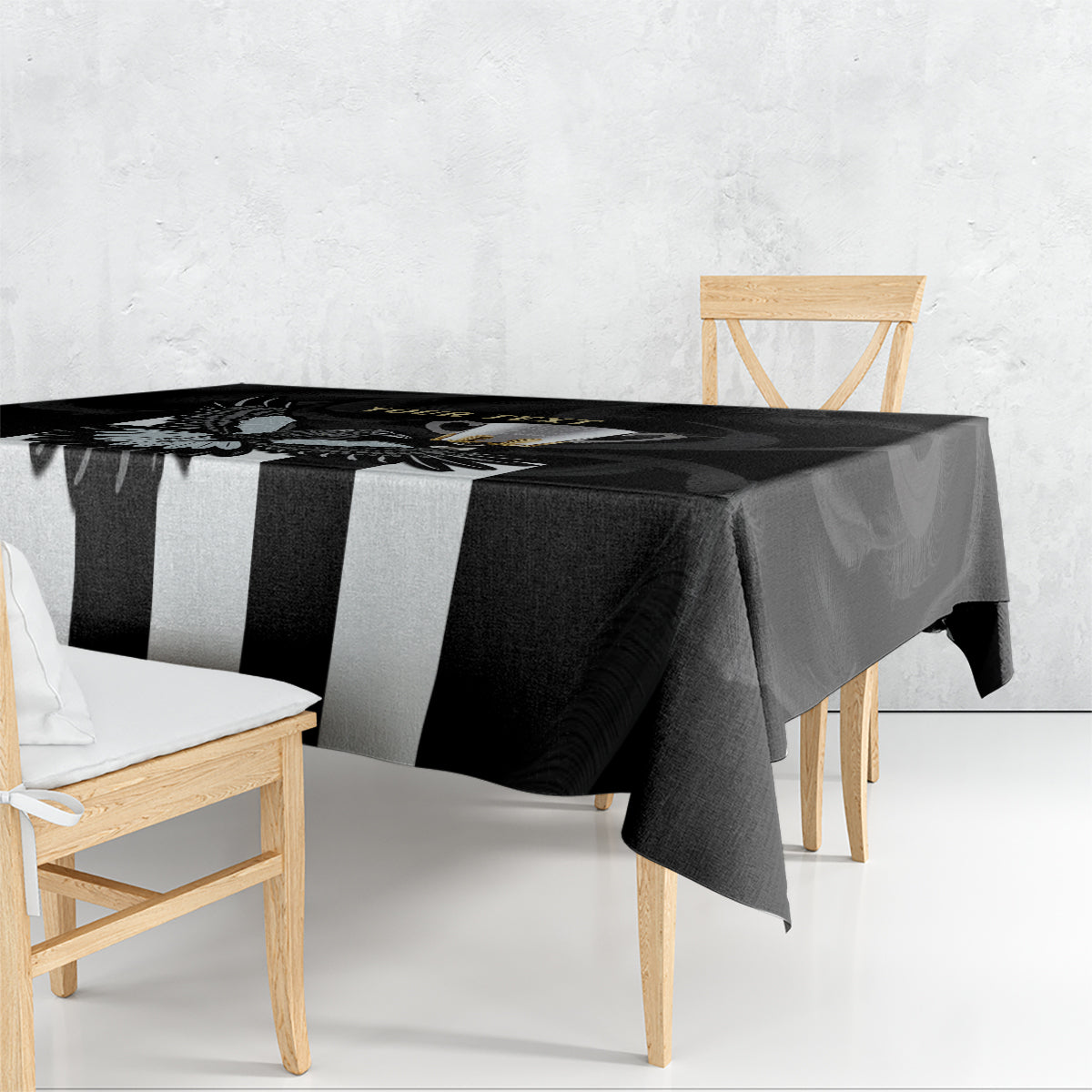 Personalised AFL Collingwood Tablecloth Magpies Premiers 2023 With Trophy Proud LT14