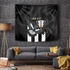Personalised AFL Collingwood Tapestry Magpies Premiers 2023 With Trophy Proud LT14