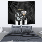 Personalised AFL Collingwood Tapestry Magpies Premiers 2023 With Trophy Proud LT14