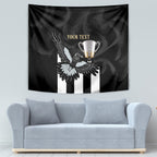 Personalised AFL Collingwood Tapestry Magpies Premiers 2023 With Trophy Proud LT14
