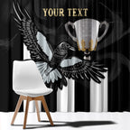 Personalised AFL Collingwood Window Curtain Magpies Premiers 2023 With Trophy Proud LT14