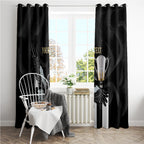 Personalised AFL Collingwood Window Curtain Magpies Premiers 2023 With Trophy Proud LT14
