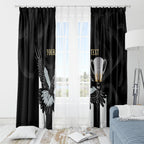 Personalised AFL Collingwood Window Curtain Magpies Premiers 2023 With Trophy Proud LT14