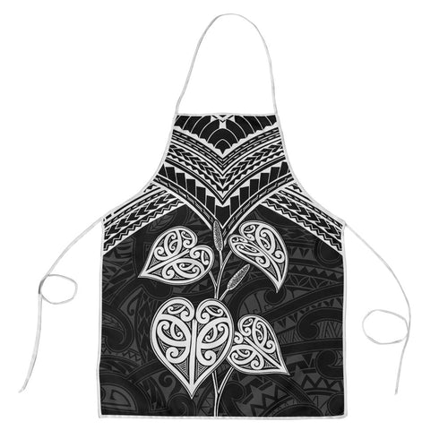 Black New Zealand Kawakawa Maori Ngaru Apron