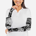 Black New Zealand Kawakawa Maori Ngaru Arm Sleeves