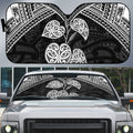 Black New Zealand Kawakawa Maori Ngaru Auto Sun Shade