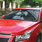 Black New Zealand Kawakawa Maori Ngaru Auto Sun Shade