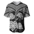 Black New Zealand Kawakawa Maori Ngaru Baseball Jersey