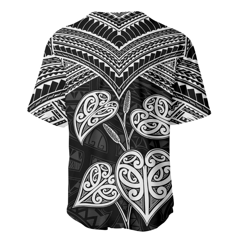 Black New Zealand Kawakawa Maori Ngaru Baseball Jersey