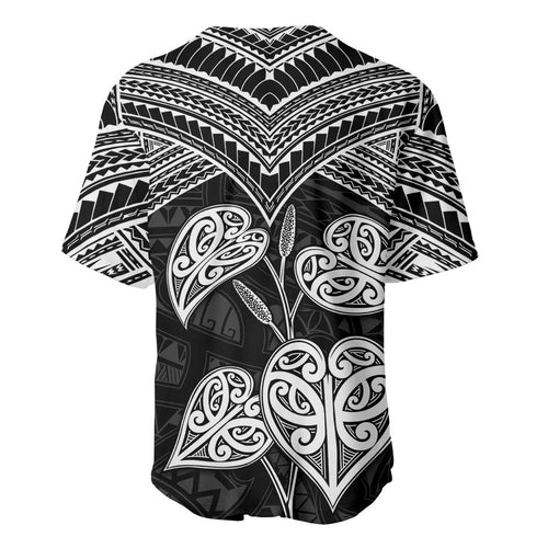 Black New Zealand Kawakawa Maori Ngaru Baseball Jersey