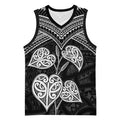 Black New Zealand Kawakawa Maori Ngaru Basketball Jersey