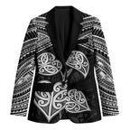 Black New Zealand Kawakawa Maori Ngaru Blazer
