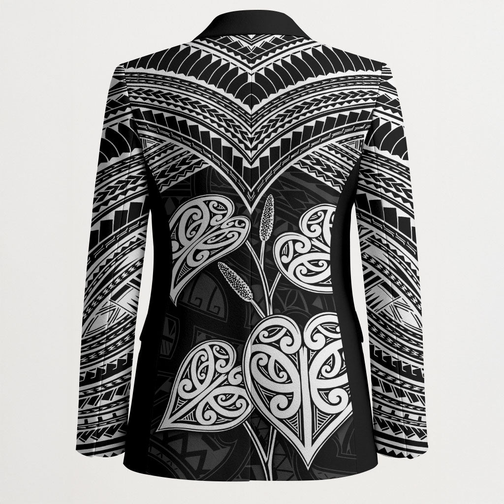 Black New Zealand Kawakawa Maori Ngaru Blazer
