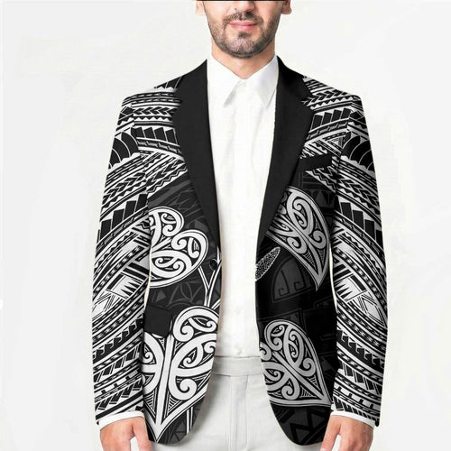 Black New Zealand Kawakawa Maori Ngaru Blazer