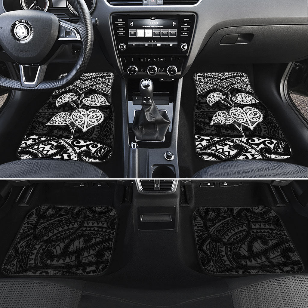 Black New Zealand Kawakawa Maori Ngaru Car Mats