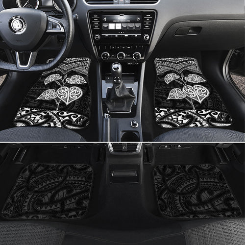 Black New Zealand Kawakawa Maori Ngaru Car Mats