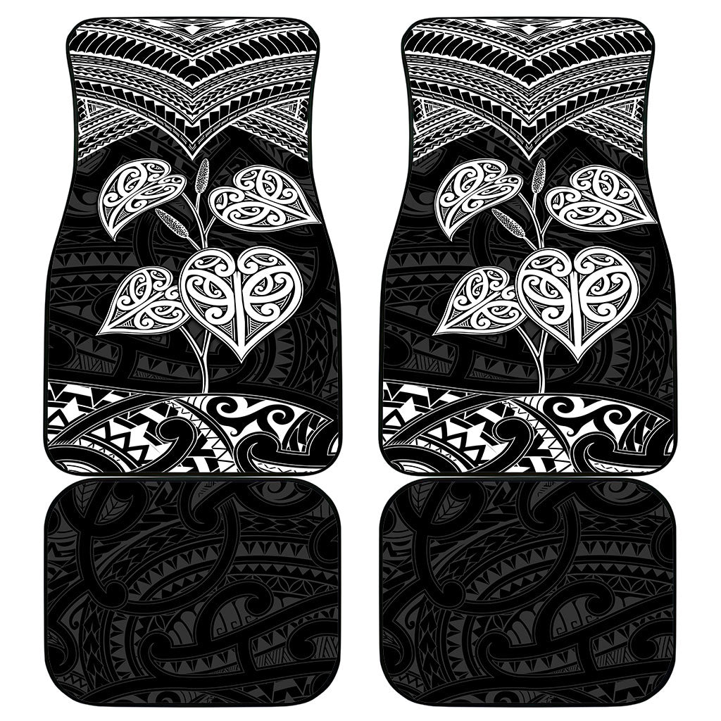 Black New Zealand Kawakawa Maori Ngaru Car Mats