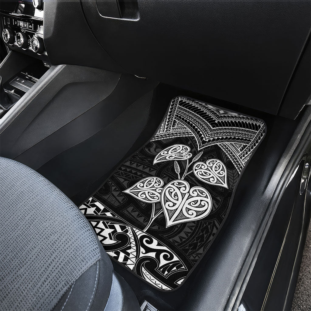 Black New Zealand Kawakawa Maori Ngaru Car Mats
