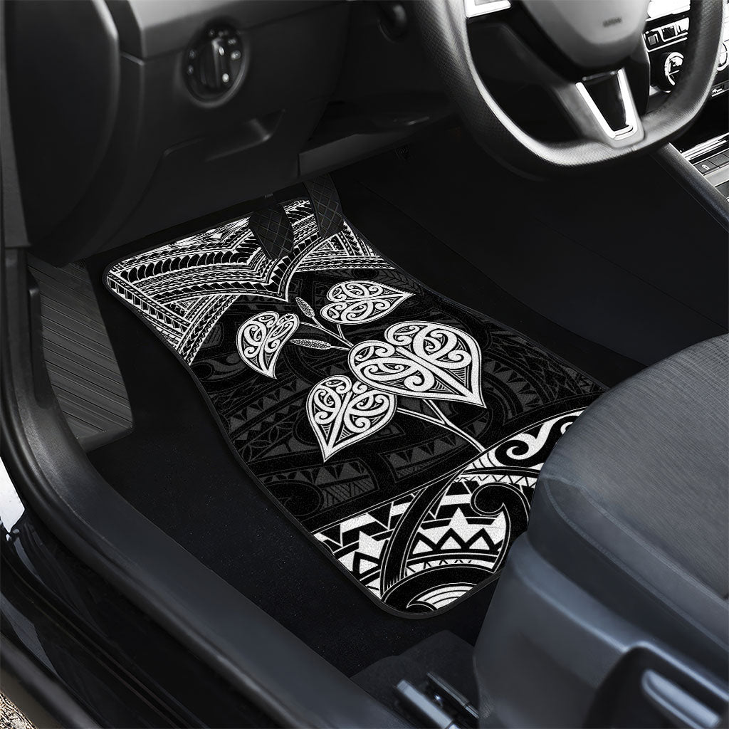 Black New Zealand Kawakawa Maori Ngaru Car Mats