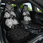Black New Zealand Kawakawa Maori Ngaru Car Seat Cover