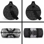 Black New Zealand Kawakawa Maori Ngaru Duffle Bag