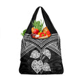 Black New Zealand Kawakawa Maori Ngaru Grocery Bag