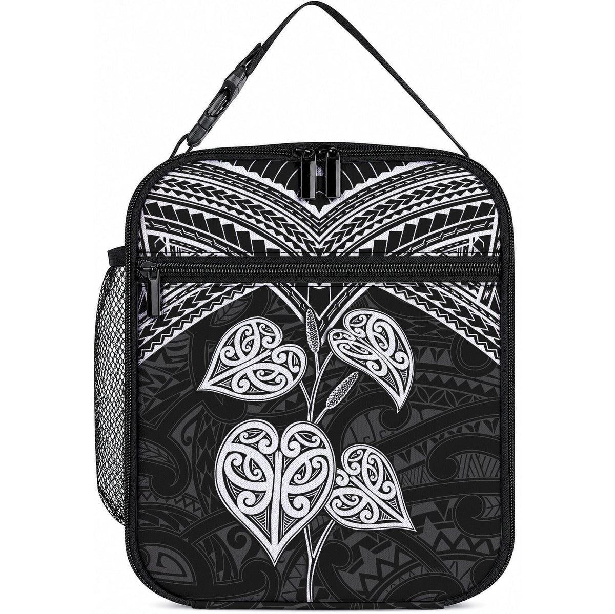 Black New Zealand Kawakawa Maori Ngaru Lunch Bag