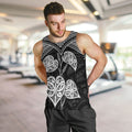 Black New Zealand Kawakawa Maori Ngaru Men Tank Top