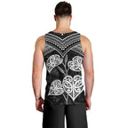 Black New Zealand Kawakawa Maori Ngaru Men Tank Top
