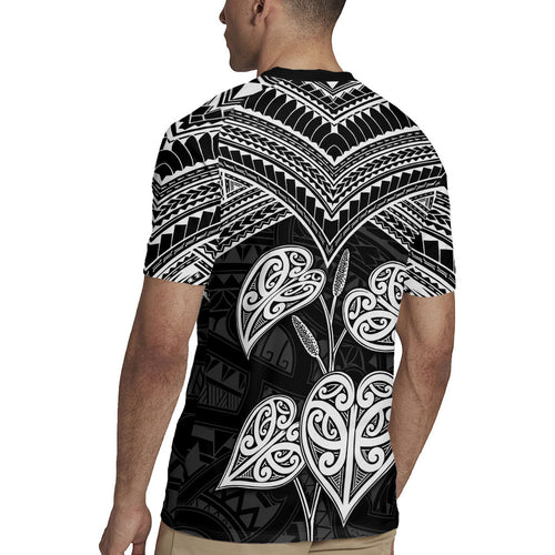 Black New Zealand Kawakawa Maori Ngaru Rugby Jersey