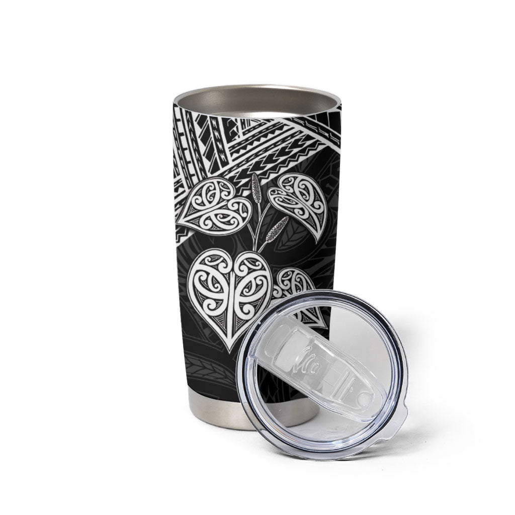 Black New Zealand Kawakawa Maori Ngaru Tumbler Cup
