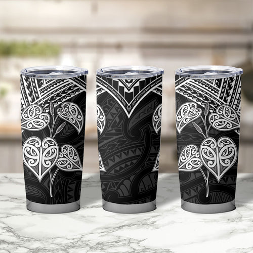 Black New Zealand Kawakawa Maori Ngaru Tumbler Cup