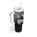 Black New Zealand Kawakawa Maori Ngaru Tumbler With Handle