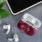 Burgundy New Zealand Kawakawa Maori Ngaru AirPods Case
