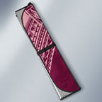 Burgundy New Zealand Kawakawa Maori Ngaru Auto Sun Shade