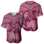 Burgundy New Zealand Kawakawa Maori Ngaru Baseball Jersey