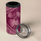 Burgundy New Zealand Kawakawa Maori Ngaru 4 in 1 Can Cooler Tumbler