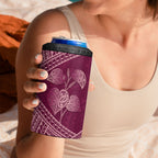 Burgundy New Zealand Kawakawa Maori Ngaru 4 in 1 Can Cooler Tumbler