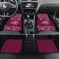 Burgundy New Zealand Kawakawa Maori Ngaru Car Mats