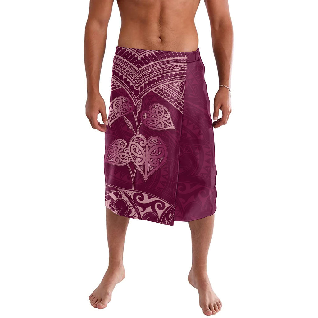 Burgundy New Zealand Kawakawa Maori Ngaru Lavalava